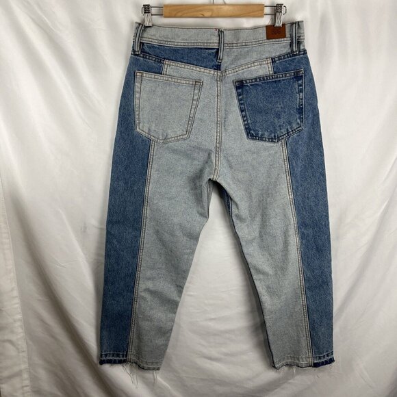 BDG Urban Outfitters Jessye Straight Spliced Two-Tone Jeans Women's Size 30 - Picture 6 of 10